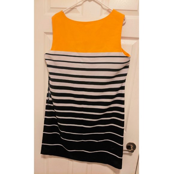 Voir Voir Women's Dress Yellow Black White 18 W - Picture 3 of 5